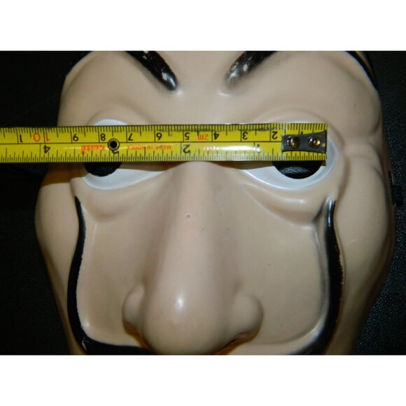 Salvador Dali Style Plastic Face Masks Costume Cosplay Money Heist Set Of 4 - Picture 9 of 10